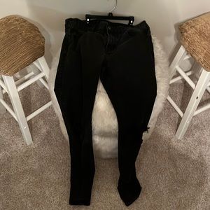 Black ripped jeans